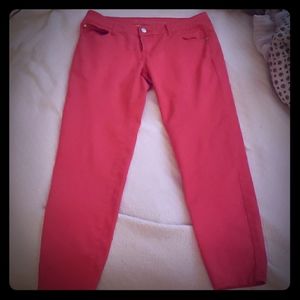 Hot pink pants